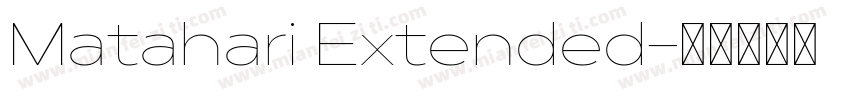 Matahari Extended字体转换